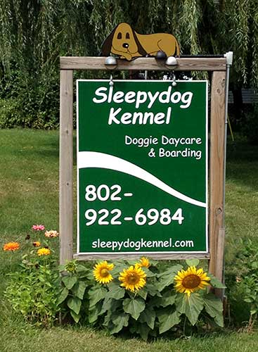 Sleepydog Kennel sign